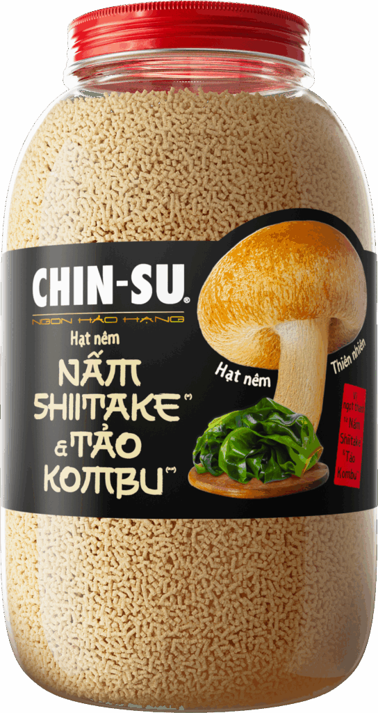 HẠT NÊM CHIN-SU NẤM SHIITAKE & TẢO KOMBU