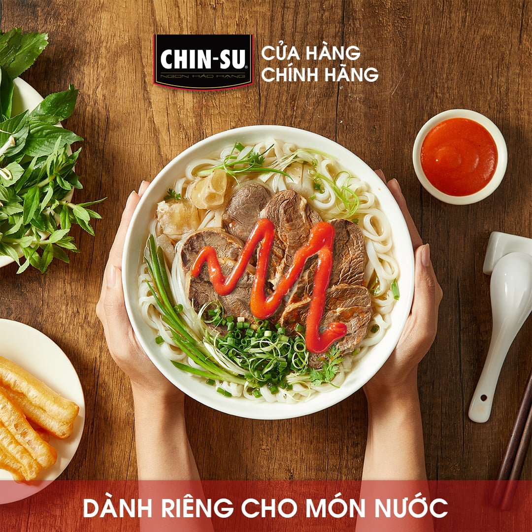CHIN-SU Chili sauce - Robust flavor of Pho, vermicelli & noodles 235g - Masan Consumer