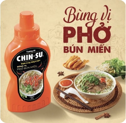 CHIN-SU Chili sauce - Robust flavor of Pho, vermicelli & noodles 235g - Masan Consumer