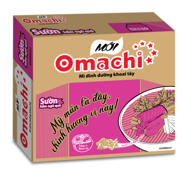 Omachi Potato Instant Noodles - Stewed Ribs with Five Fruits Flavor - Masan Consumer