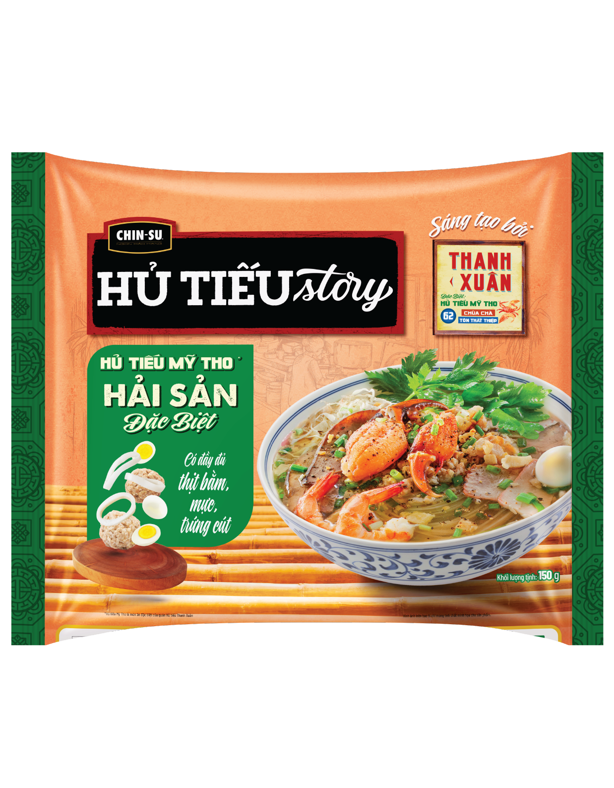 CHIN-SU HỦ TIẾU STORY HỦ TIẾU MỸ THO GÓI CÓ THỊT 150G - Masan Consumer