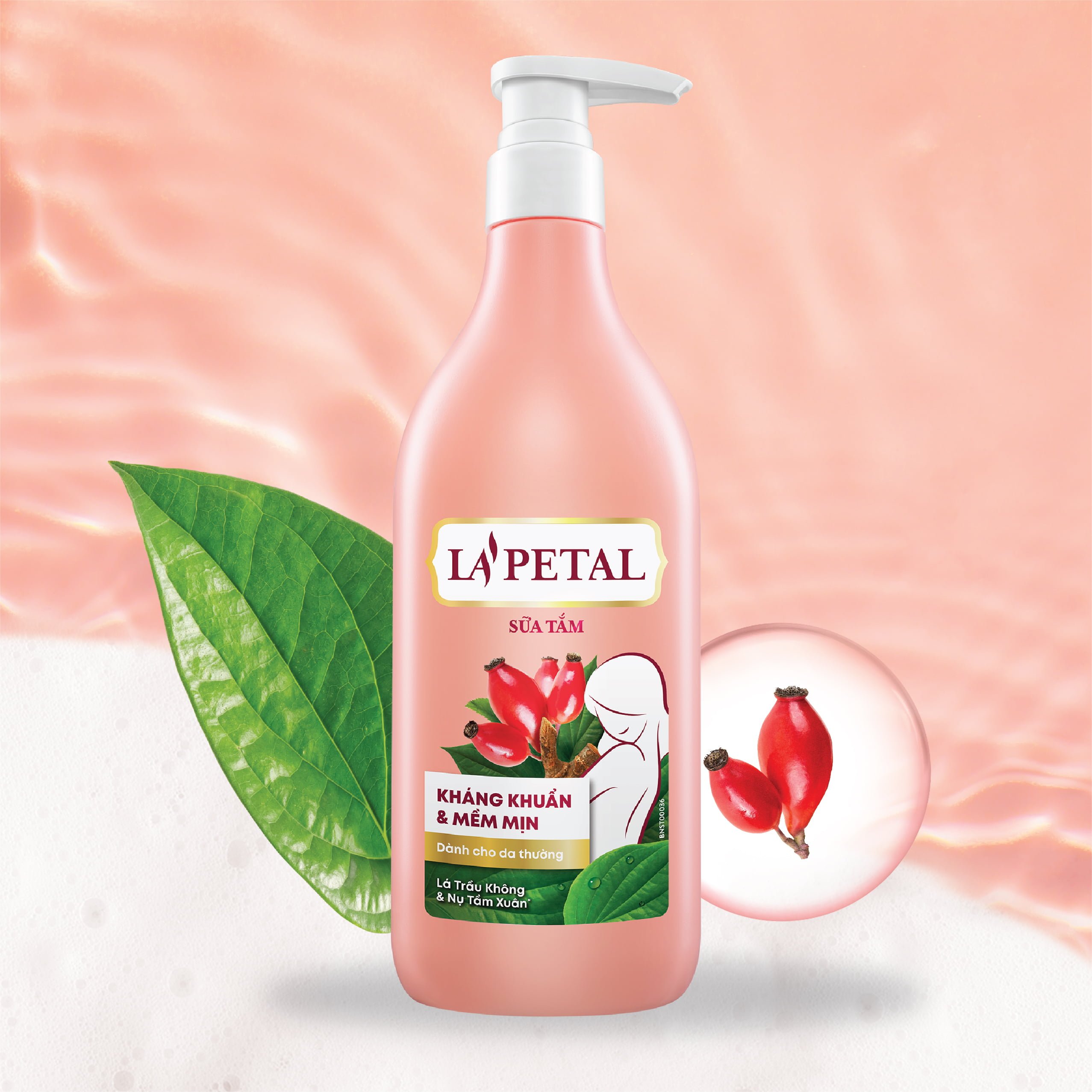 La'petal ANTIBACTERIAL & SOFTEN SKIN shower gel for normal skin 500ml - Masan Consumer