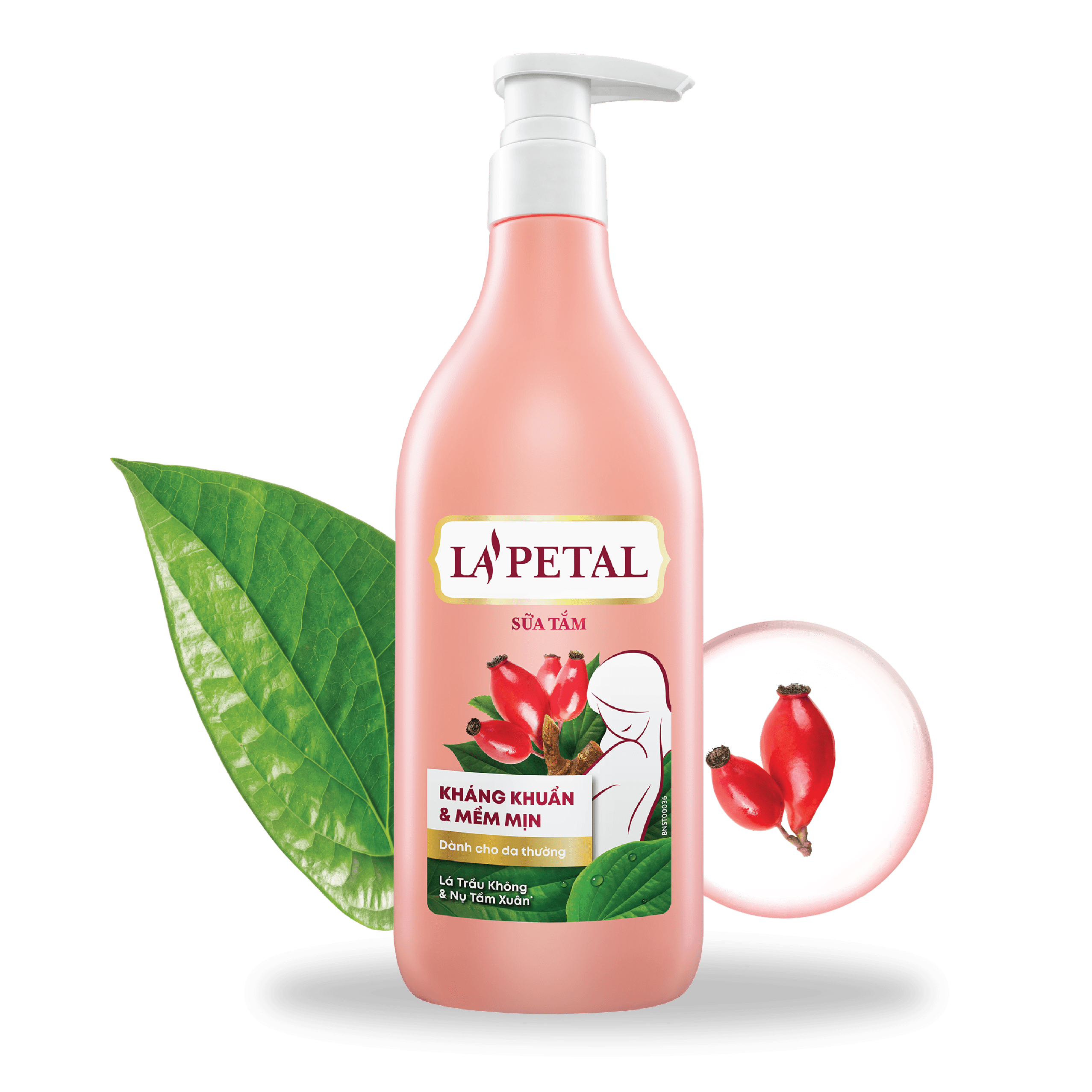 La'petal ANTIBACTERIAL & SOFTEN SKIN shower gel for dry skin 500ml - Masan Consumer