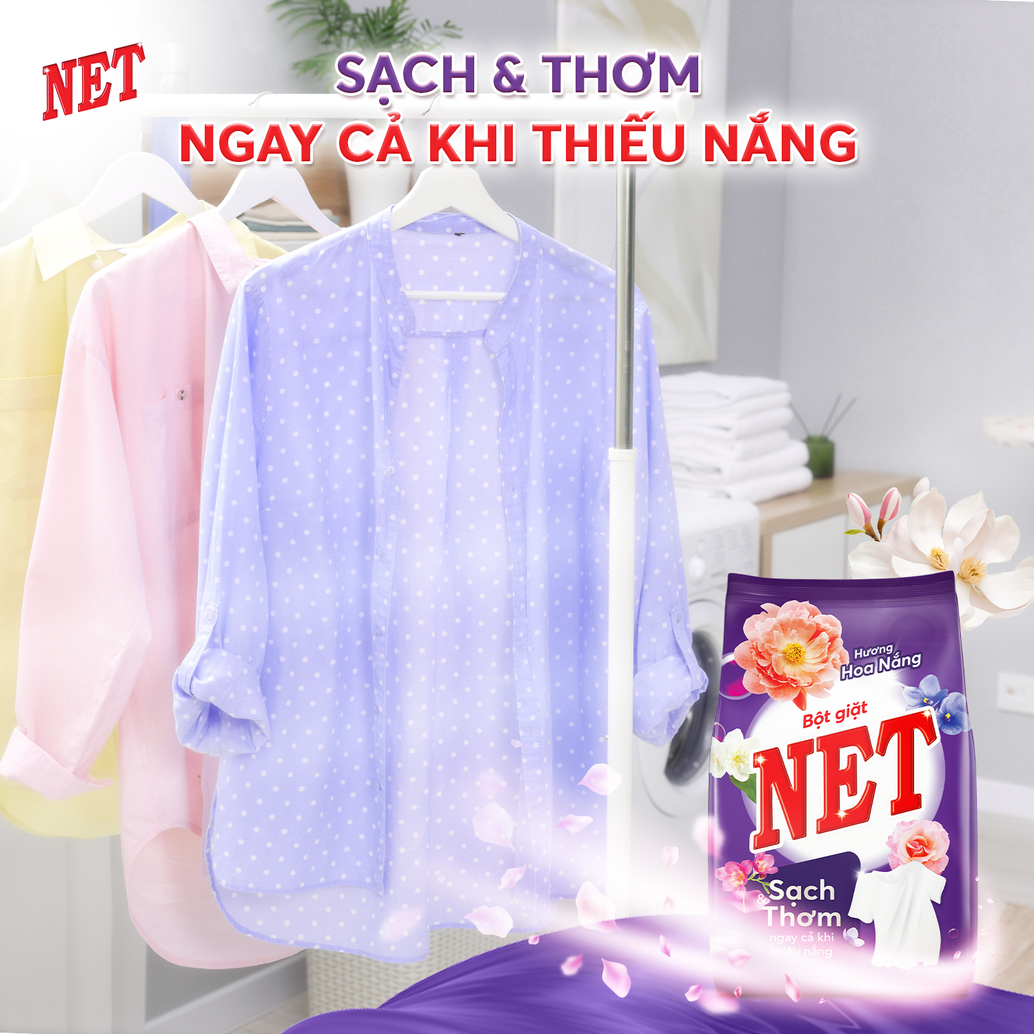 Bột giặt NET hương Hoa Nắng - Masan Consumer