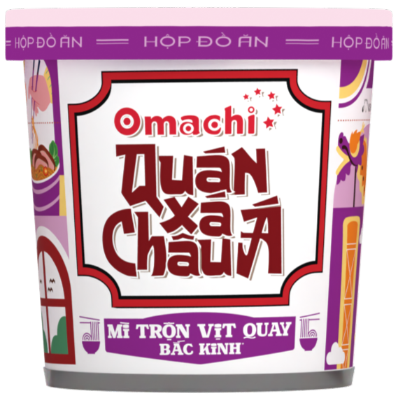 Mì Omachi quán xá Châu Á tomyum BangKok - Hộp 96gr - Masan Consumer