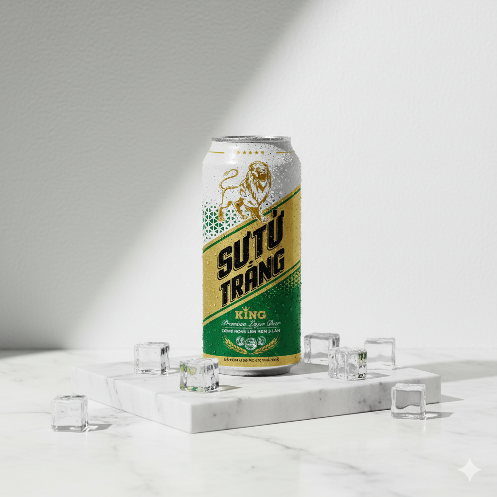 Bia Sư Tử Trắng King - Masan Consumer