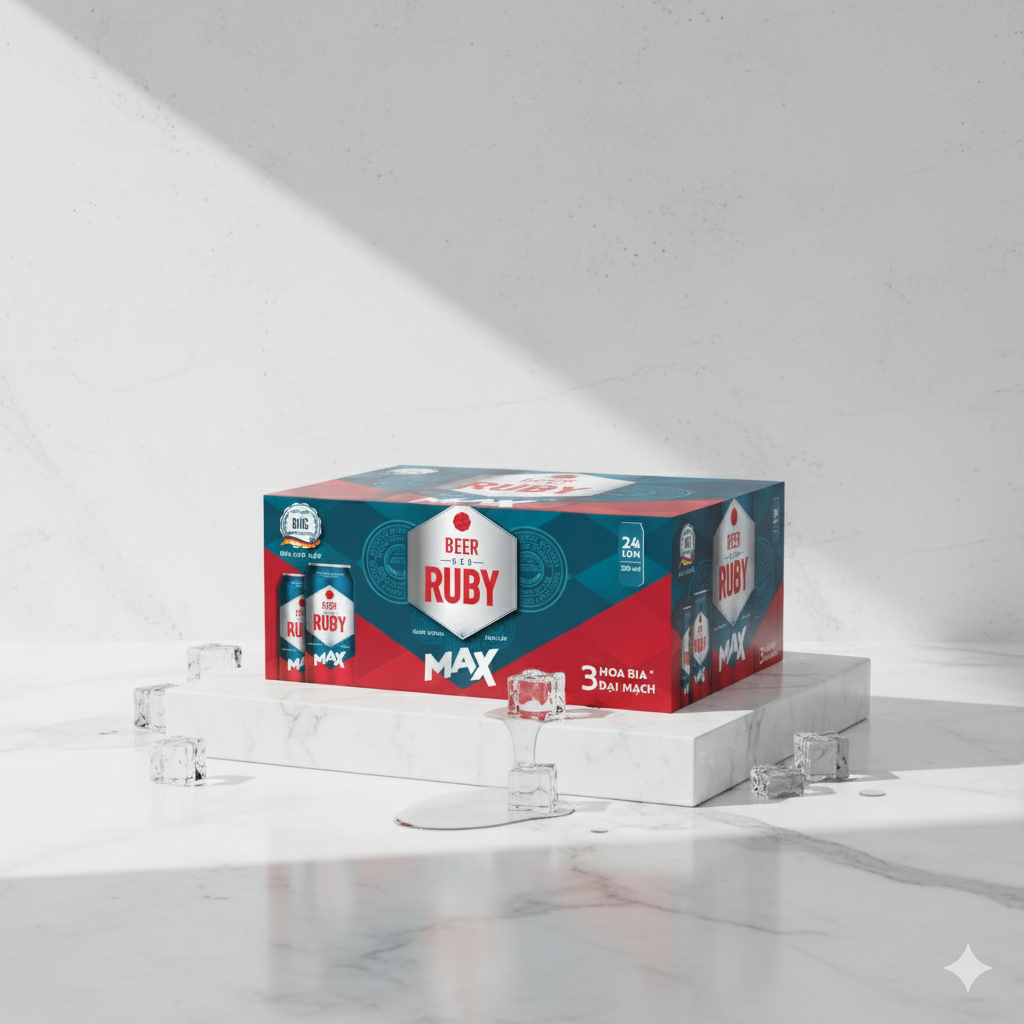 Bia Red Ruby Max - Masan Consumer