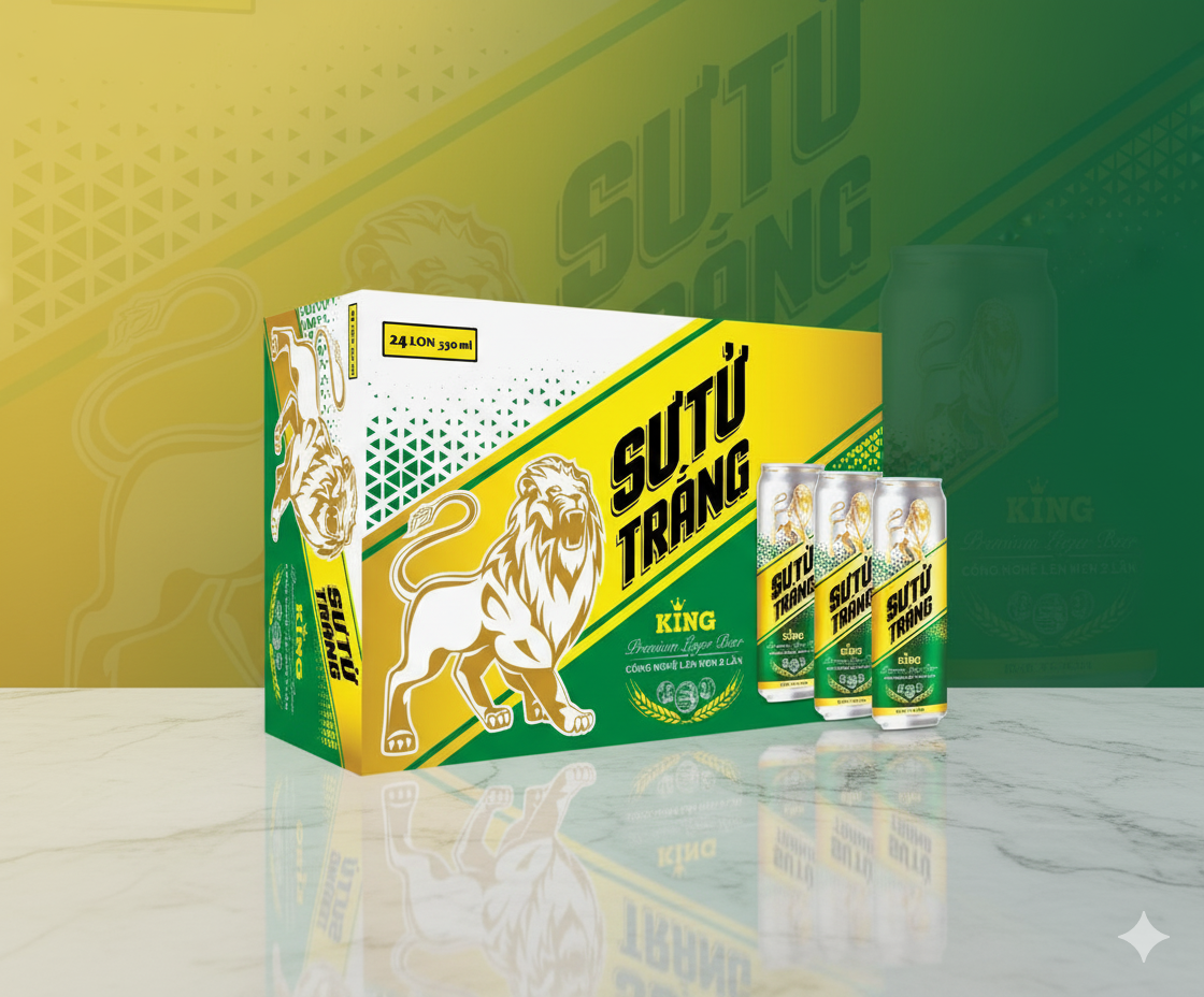 Bia Sư Tử Trắng King - Masan Consumer