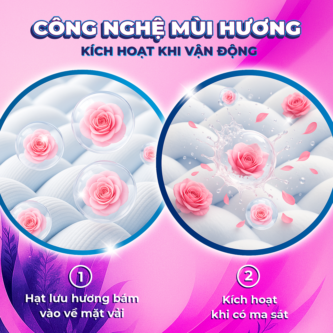 Nước giặt xả 8 trong 1 Chanté Năng Động hương hoa Hồng Pháp Năng động - Masan Consumer