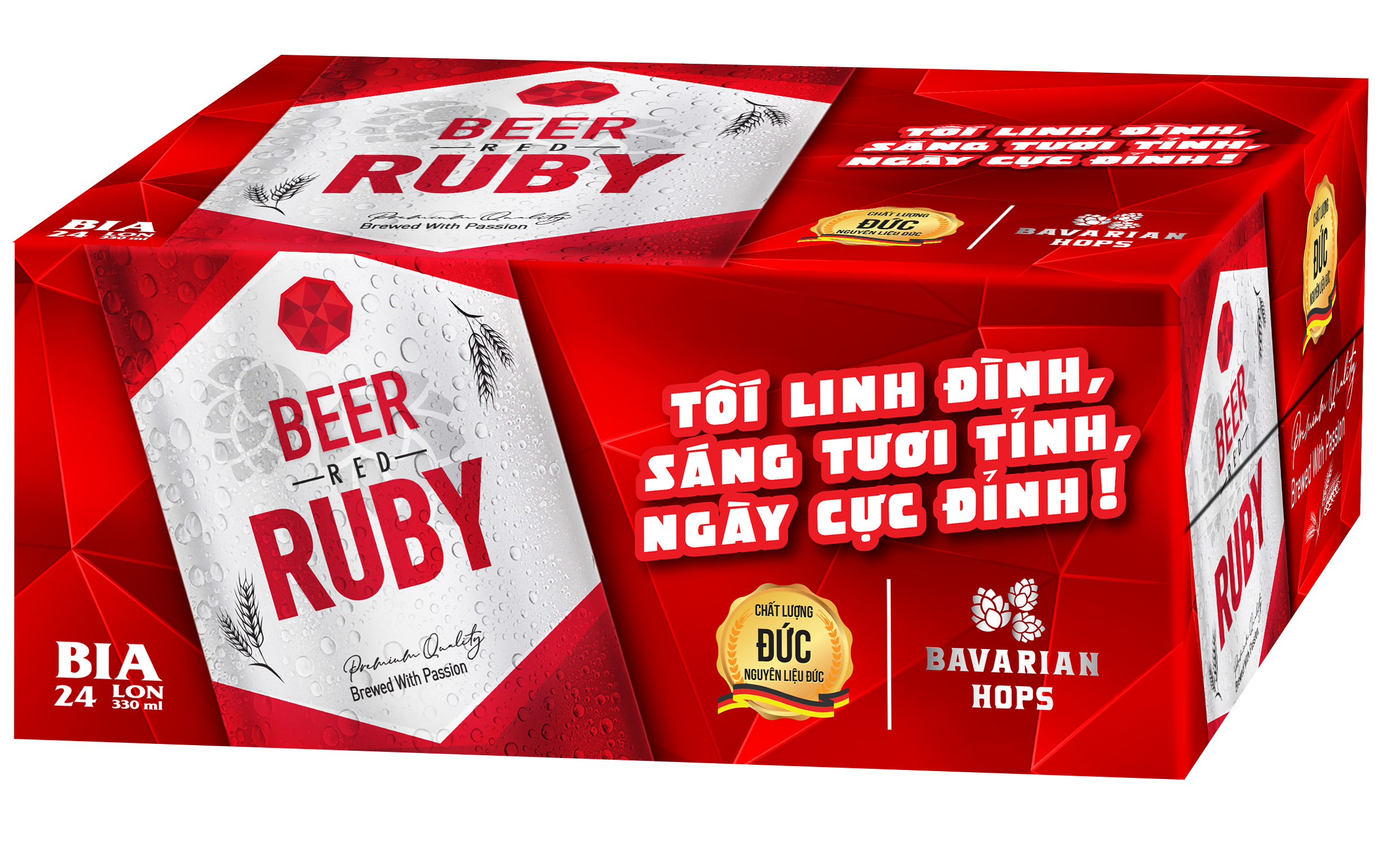Bia RED RUBY LON CAO - Masan Consumer